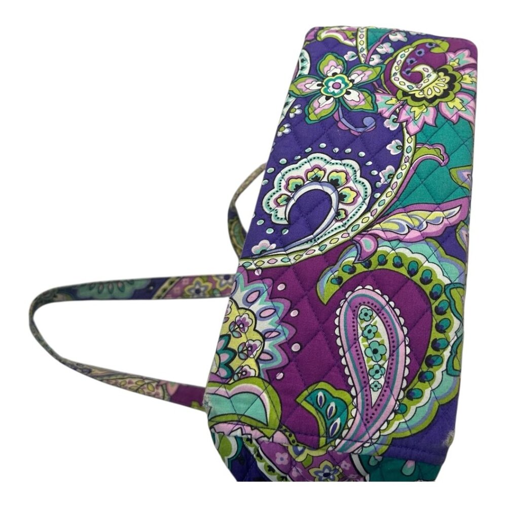 Vera Bradley Signature Laptop Tote Bag Multicolored Paisley Print - Picture 5 of 14